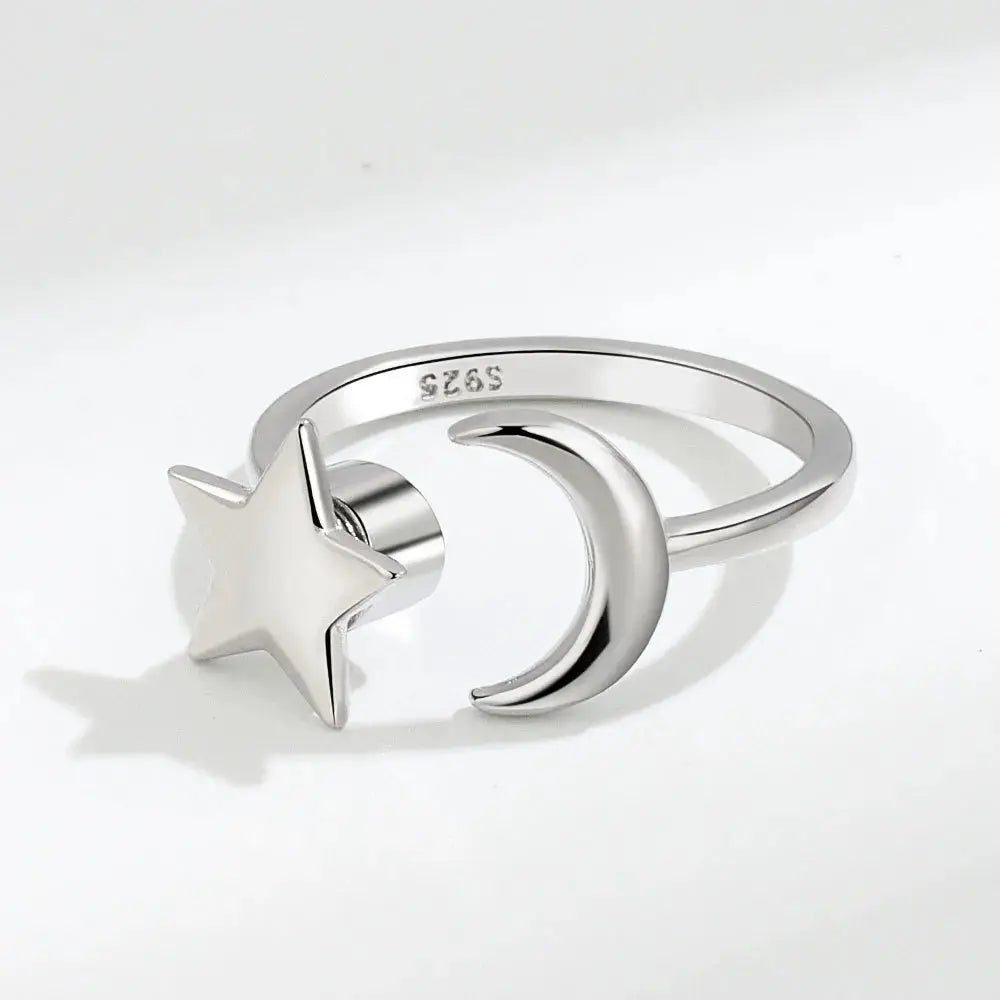 VENTFILLE 925 Sterling Silver Sunflower Diamond Zircon Rotatable Ring For Women Gift Relieve Stress Ring Jewelry Wholesale Streetsharks