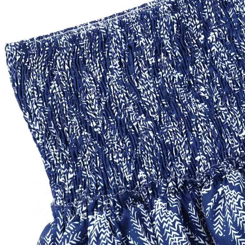 Vacation Boho Miniskirt Sexy Girl Y2k Skirts Mujer Ruffle Edge Printed Skirt Women Fashion New Floral Pleated Short Skirt Female Streetsharks