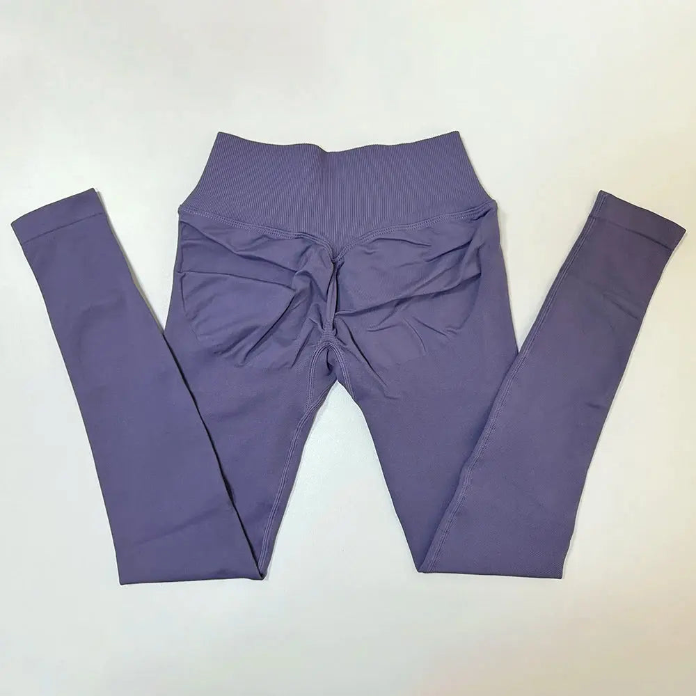 Vision Leggings Women Cross Waist Seamless Yoga Pants Hip Lifting Sport Leggings Fitness Scrunch Butt Gym Pants Workout Leggings luxecrown.co.uk