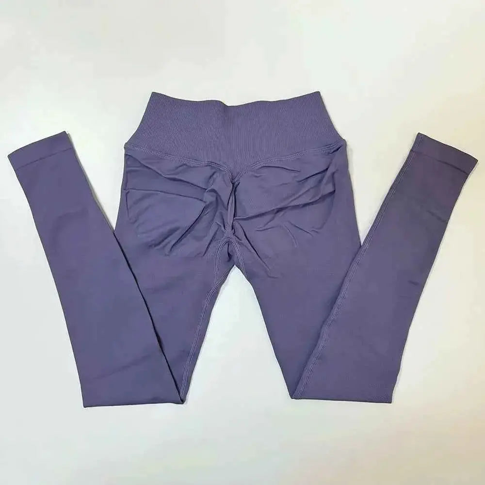 Vision Leggings Women Cross Waist Seamless Yoga Pants Hip Lifting Sport Leggings Fitness Scrunch Butt Gym Pants Workout Leggings