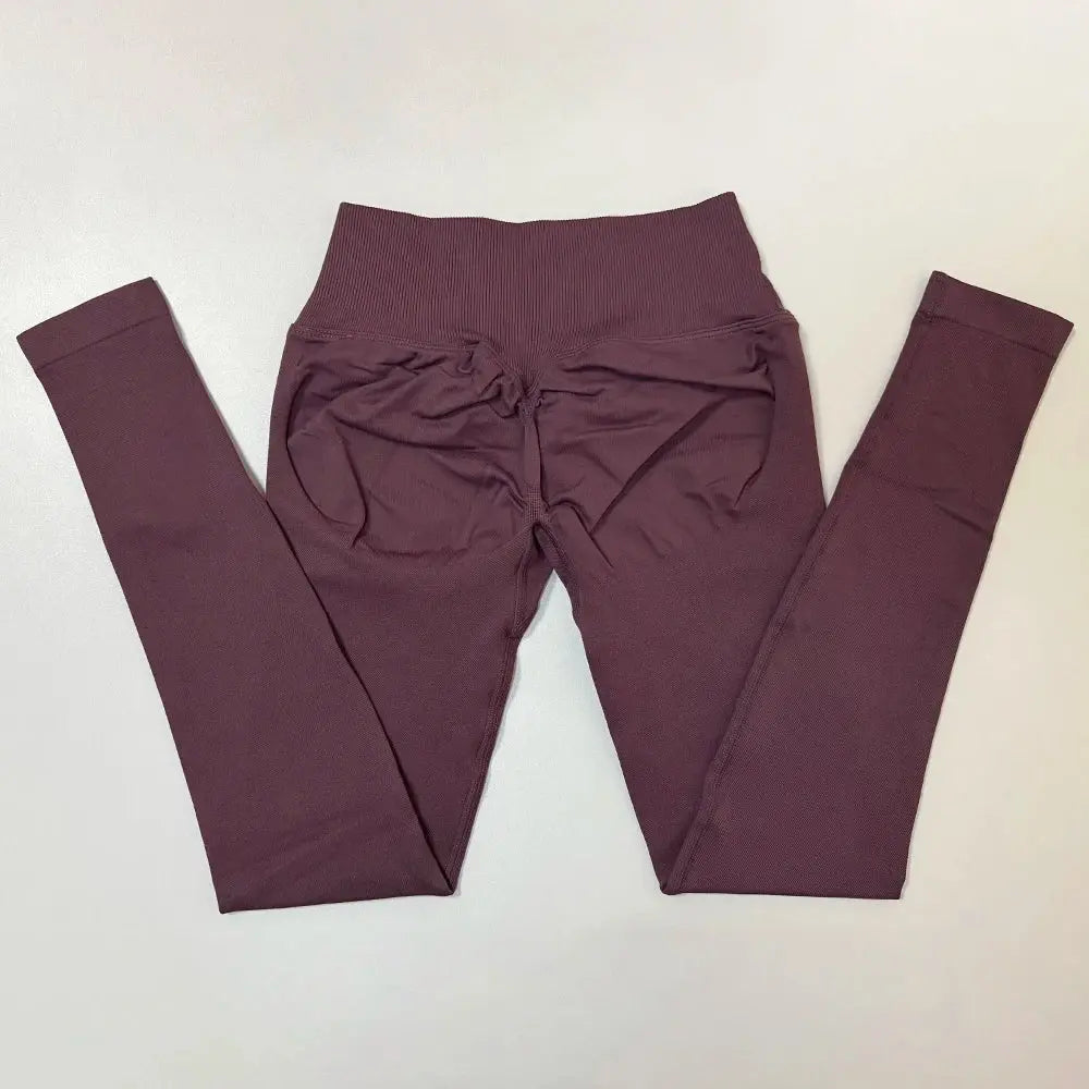 Vision Leggings Women Cross Waist Seamless Yoga Pants Hip Lifting Sport Leggings Fitness Scrunch Butt Gym Pants Workout Leggings luxecrown.co.uk