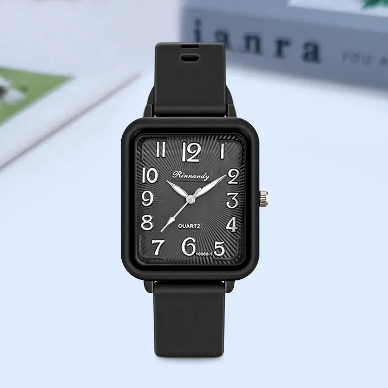 Watches for Women Rectangle Digital Watch Simple Women Quartz Wrist Watch Silicone Strap Lady Clock Relogio Feminino Reloj Mujer Streetsharks