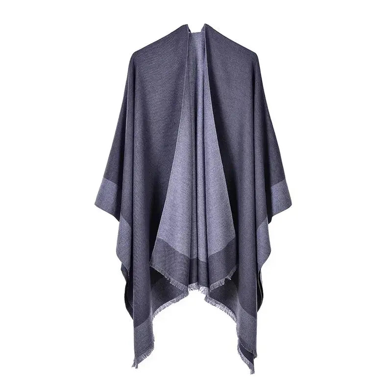 Winter Fashion Poncho Women Capes Scarf Imitation Cashmere Ladies Scarves Warm Shawls Wraps Woman Ponchos Bufanda Mujer Foulard luxecrown.co.uk