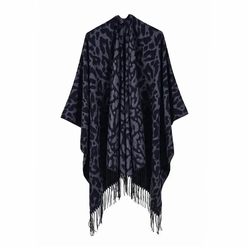 Winter Fashion Poncho Women Capes Scarf Imitation Cashmere Ladies Scarves Warm Shawls Wraps Woman Ponchos Bufanda Mujer Foulard luxecrown.co.uk