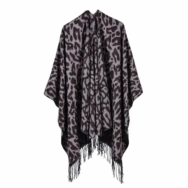 Winter Fashion Poncho Women Capes Scarf Imitation Cashmere Ladies Scarves Warm Shawls Wraps Woman Ponchos Bufanda Mujer Foulard luxecrown.co.uk