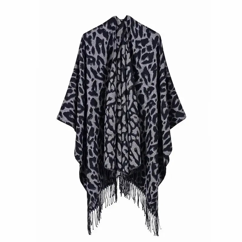 Winter Fashion Poncho Women Capes Scarf Imitation Cashmere Ladies Scarves Warm Shawls Wraps Woman Ponchos Bufanda Mujer Foulard luxecrown.co.uk