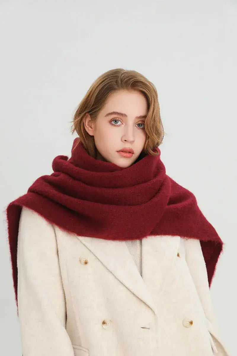 Winter Scarf for Women Cashmere Warm Solid Pashmina Blanket Wraps Female Thick Soft Bufanda Big Tassel Shawl Long Poncho Echarpe luxecrown.co.uk