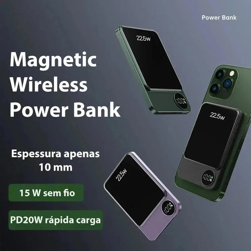 Wireless Power Bank Magnetic 100000mAh Portable Powerbank Fast Charger For iPhone Xiaomi Samsung For All Magnetic Series Phone Streetsharks