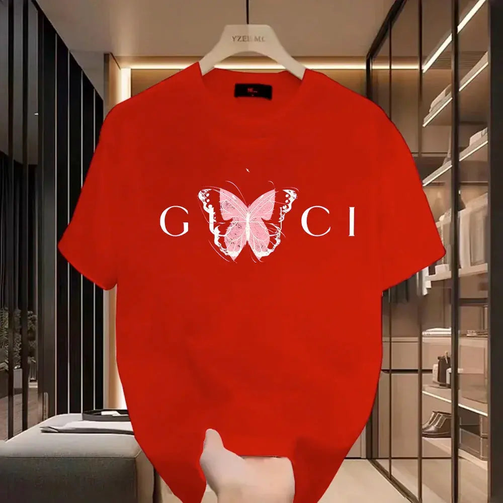 Women Brand T-shirt Classic Short Sleeves Tops&Tees Summer Breathable Harajuku Fashion Luxury Blouse Youthful Clothes for Woman Streetsharks