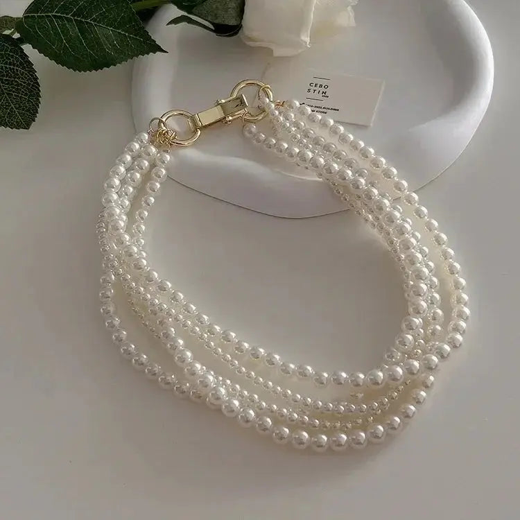 Women Elegant Pearl Clavicle Chain Collares Ladies Short Pendant Necklaces Earrings Choker Jewelry set Streetsharks