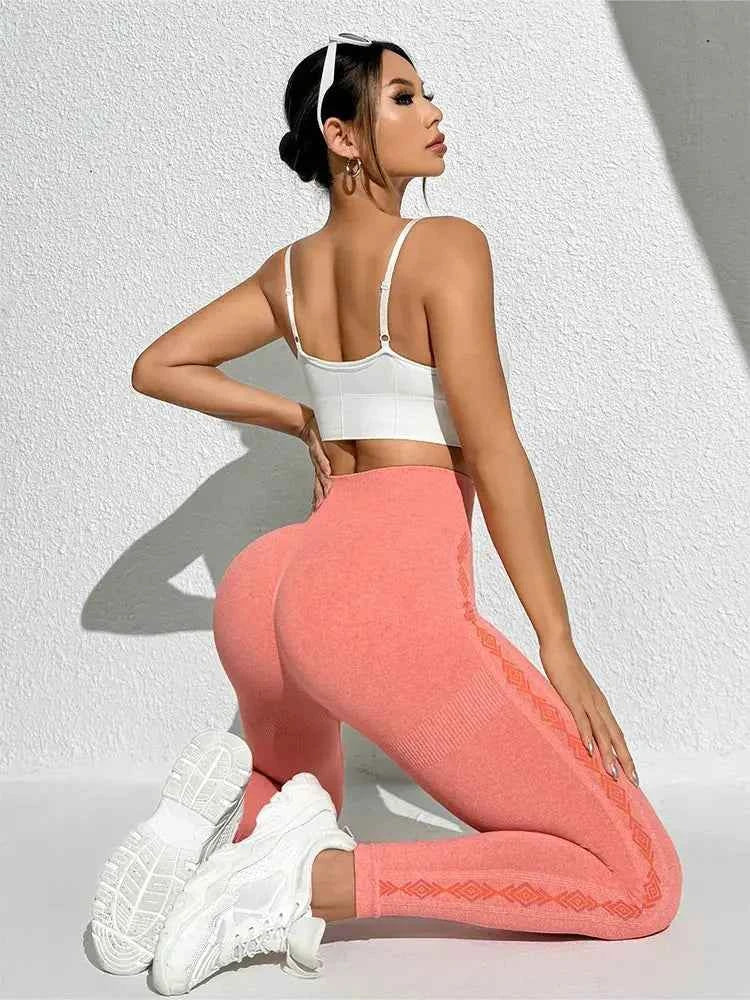 Women Fitness Leggings High Waist Seamless Leggings Sportswear Breathable Feamle Workout Legging