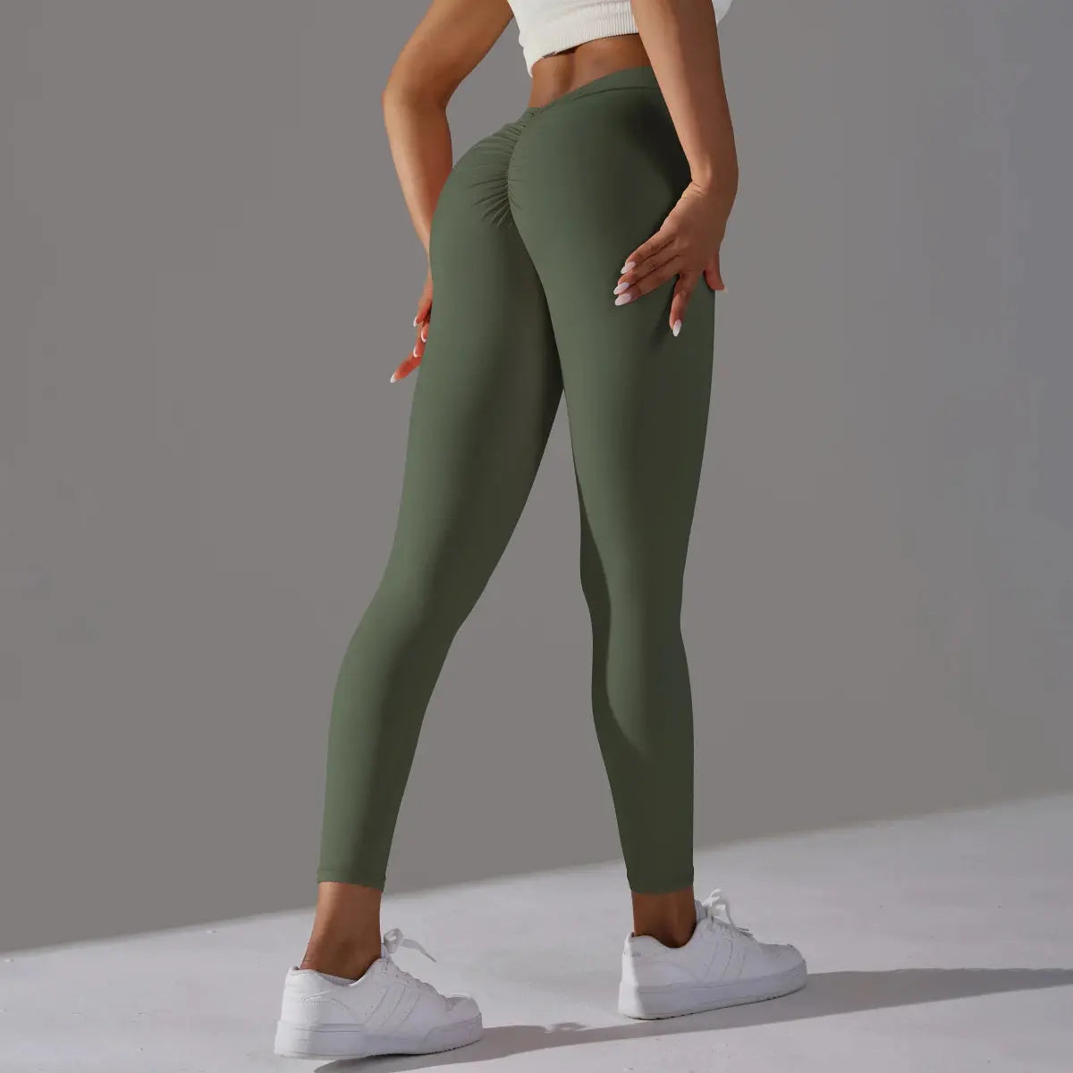 Women Fitness Leggings Workout Gym Running Scrunch Leggings Sexy Back V High Waist Trousers Jogging Active Wear Tight Pants luxecrown.co.uk