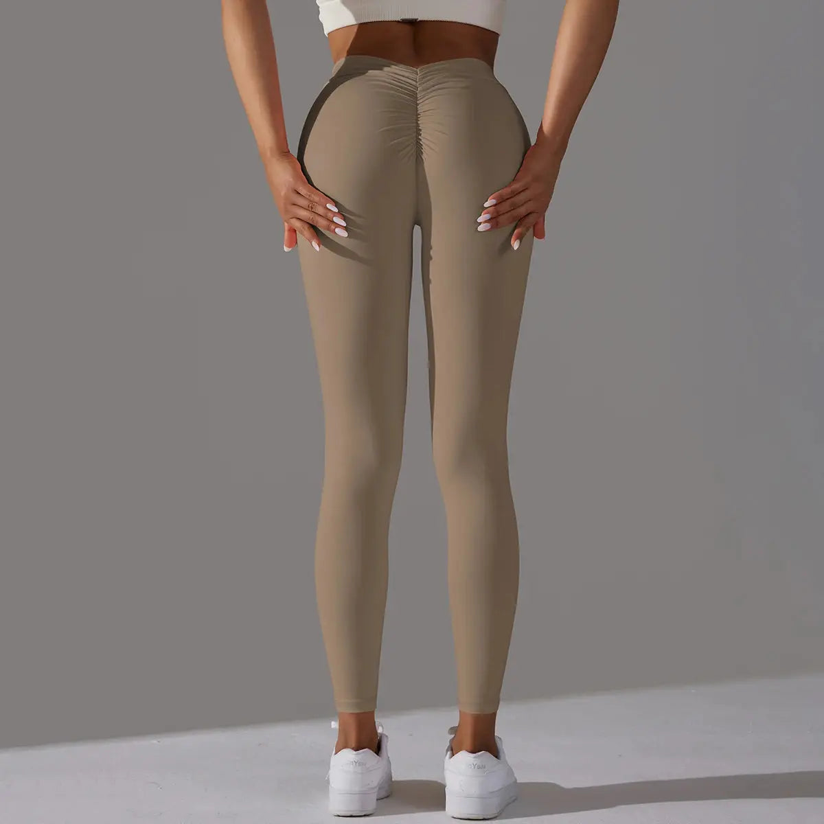 Women Fitness Leggings Workout Gym Running Scrunch Leggings Sexy Back V High Waist Trousers Jogging Active Wear Tight Pants luxecrown.co.uk