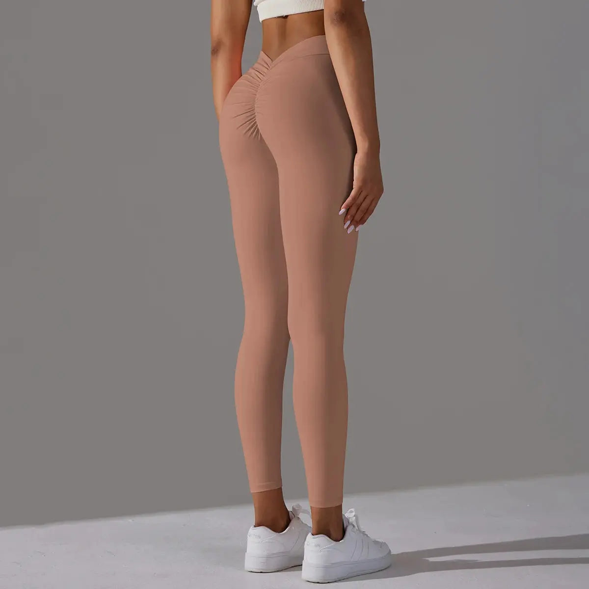 Women Fitness Leggings Workout Gym Running Scrunch Leggings Sexy Back V High Waist Trousers Jogging Active Wear Tight Pants luxecrown.co.uk