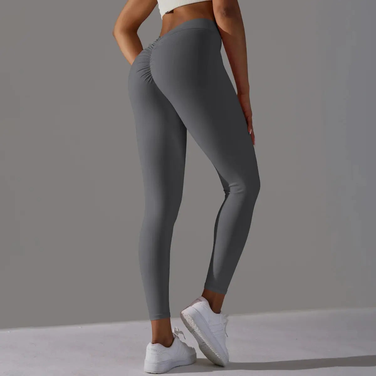 Women Fitness Leggings Workout Gym Running Scrunch Leggings Sexy Back V High Waist Trousers Jogging Active Wear Tight Pants luxecrown.co.uk