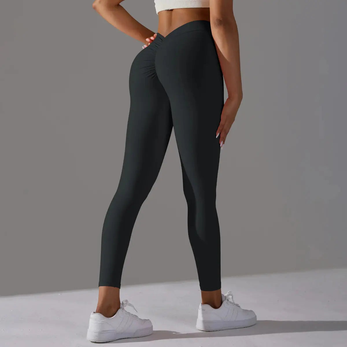 Women Fitness Leggings Workout Gym Running Scrunch Leggings Sexy Back V High Waist Trousers Jogging Active Wear Tight Pants luxecrown.co.uk