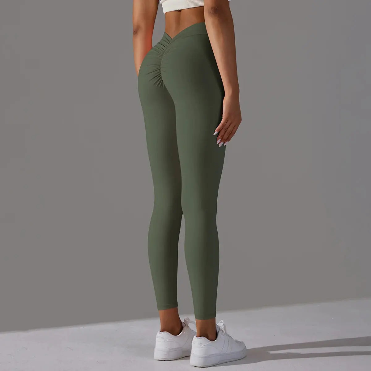 Women Fitness Leggings Workout Gym Running Scrunch Leggings Sexy Back V High Waist Trousers Jogging Active Wear Tight Pants luxecrown.co.uk