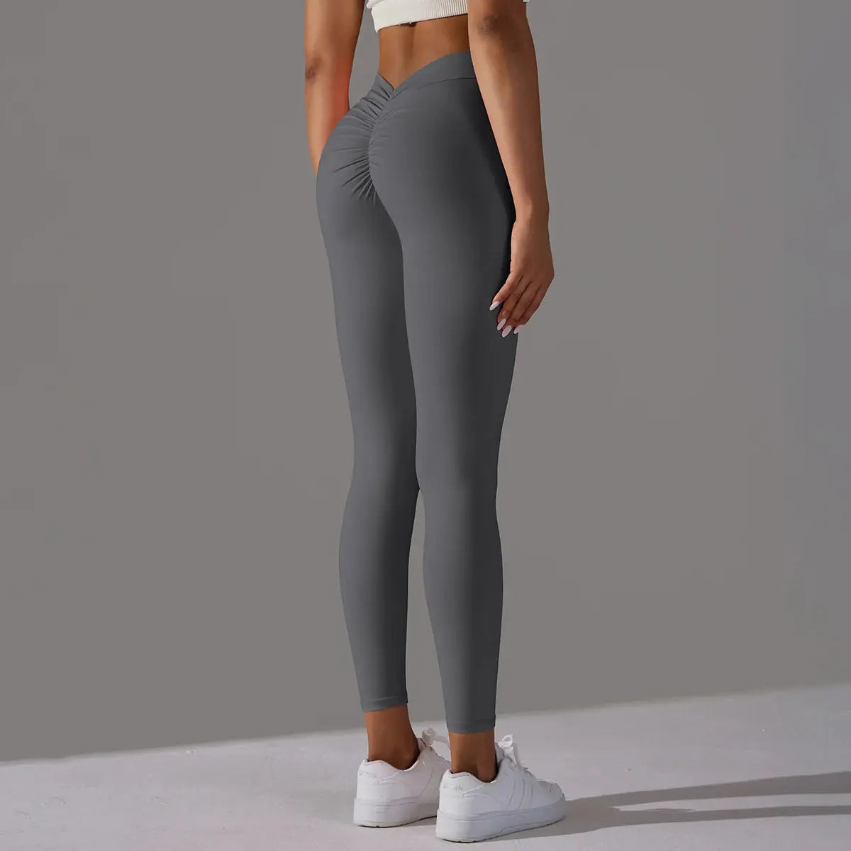 Women Fitness Leggings Workout Gym Running Scrunch Leggings Sexy Back V High Waist Trousers Jogging Active Wear Tight Pants luxecrown.co.uk