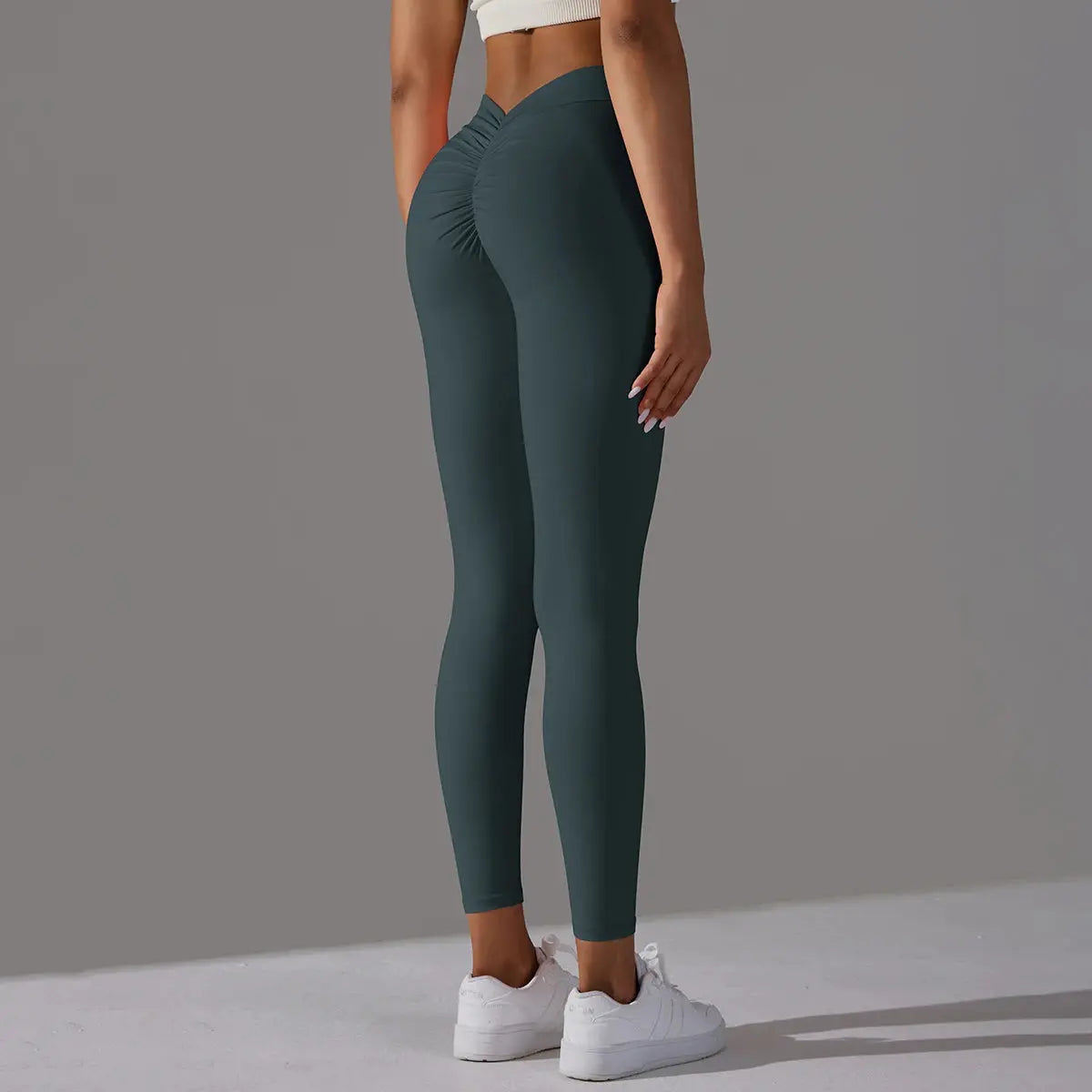 Women Fitness Leggings Workout Gym Running Scrunch Leggings Sexy Back V High Waist Trousers Jogging Active Wear Tight Pants luxecrown.co.uk