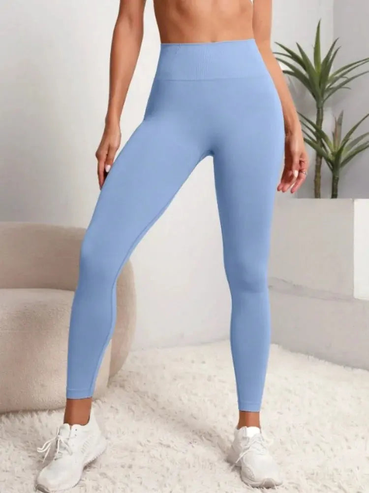 Women Gym Seamless Leggings Yoga Sports Pant Stretchy High Waist Fitness Sports Activewear Pants luxecrown.co.uk