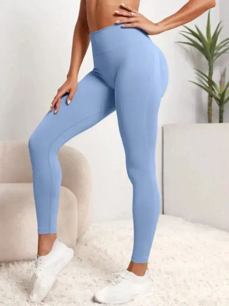 Women Gym Seamless Leggings Yoga Sports Pant Stretchy High Waist Fitness Sports Activewear Pants luxecrown.co.uk