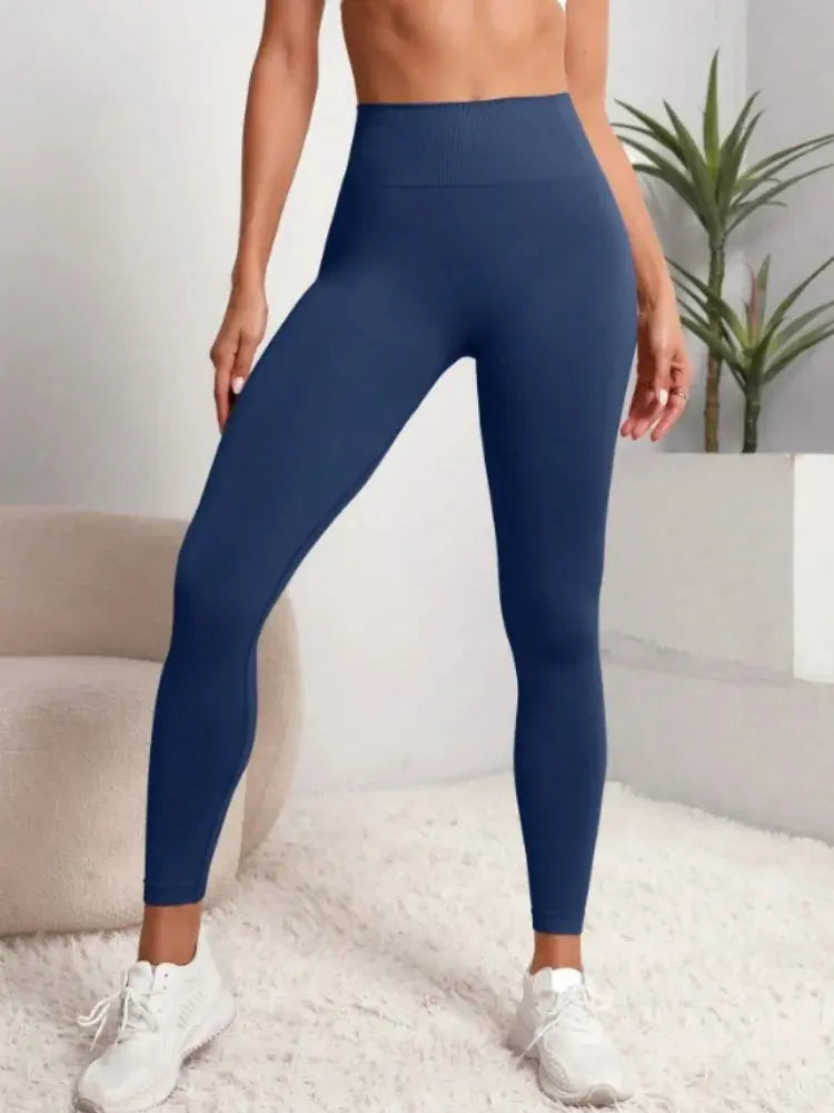 Women Gym Seamless Leggings Yoga Sports Pant Stretchy High Waist Fitness Sports Activewear Pants luxecrown.co.uk