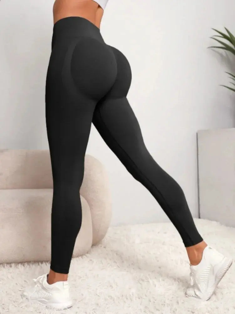 Women Gym Seamless Leggings Yoga Sports Pant Stretchy High Waist Fitness Sports Activewear Pants luxecrown.co.uk