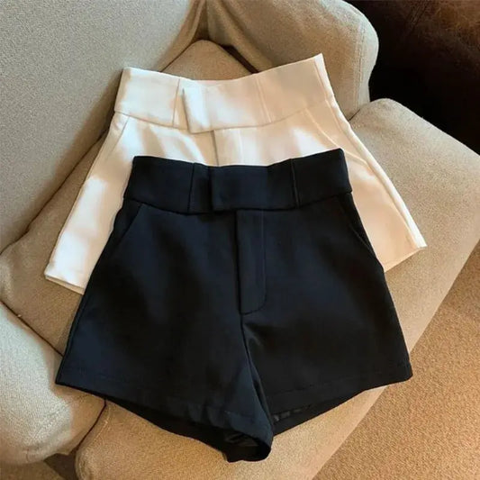 Women Shorts Mooyufon Black Shorts Women Harajuku Elegance High Waisted Shorts A Line Slim Casual Hot Girl Straight Pants Sexy luxecrown.co.uk
