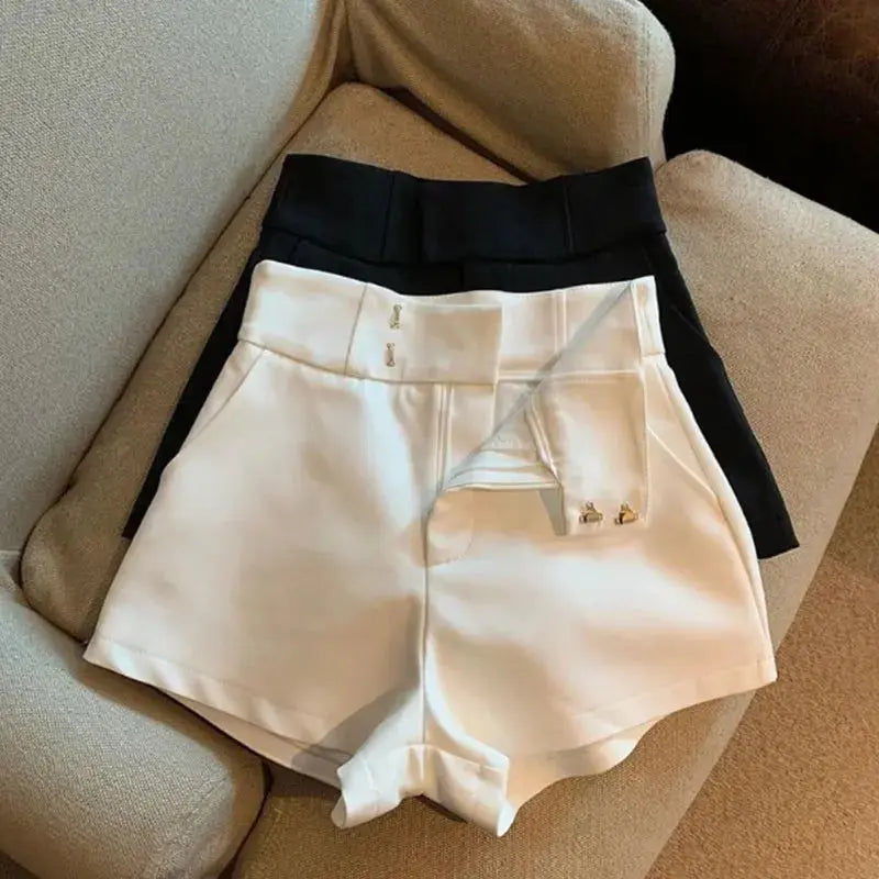 Women Shorts Mooyufon Black Shorts Women Harajuku Elegance High Waisted Shorts A Line Slim Casual Hot Girl Straight Pants Sexy luxecrown.co.uk