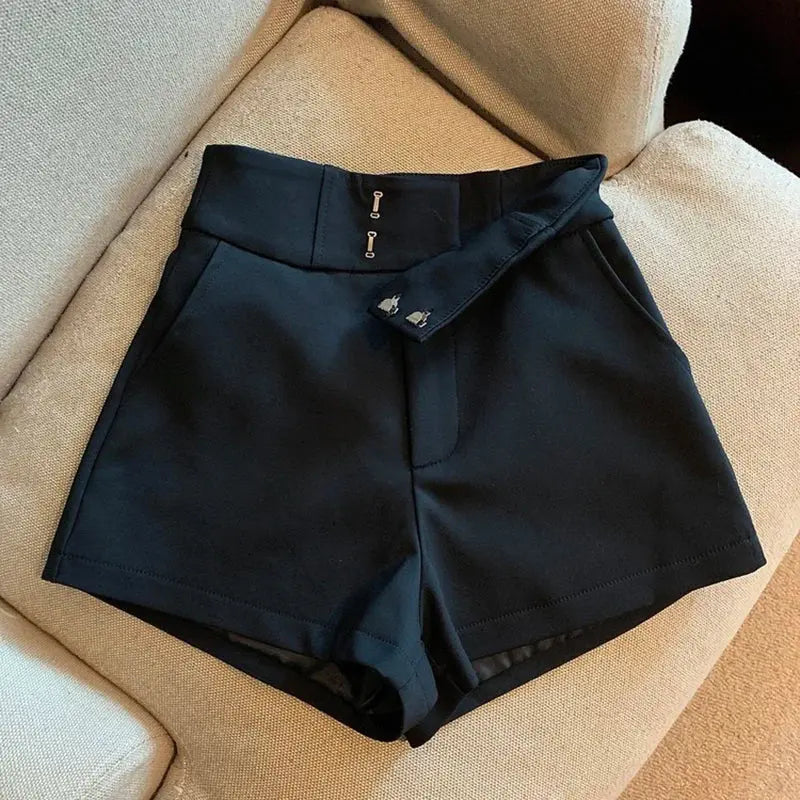 Women Shorts Mooyufon Black Shorts Women Harajuku Elegance High Waisted Shorts A Line Slim Casual Hot Girl Straight Pants Sexy luxecrown.co.uk