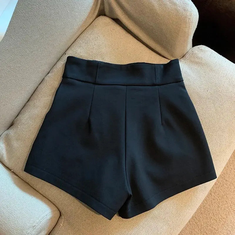 Women Shorts Mooyufon Black Shorts Women Harajuku Elegance High Waisted Shorts A Line Slim Casual Hot Girl Straight Pants Sexy luxecrown.co.uk