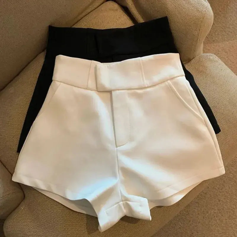 Women Shorts Mooyufon Black Shorts Women Harajuku Elegance High Waisted Shorts A Line Slim Casual Hot Girl Straight Pants Sexy luxecrown.co.uk