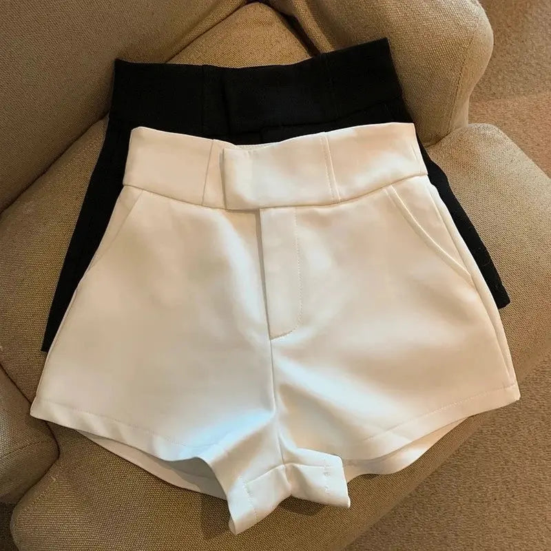 Women Shorts Mooyufon Black Shorts Women Harajuku Elegance High Waisted Shorts A Line Slim Casual Hot Girl Straight Pants Sexy luxecrown.co.uk