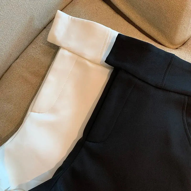 Women Shorts Mooyufon Black Shorts Women Harajuku Elegance High Waisted Shorts A Line Slim Casual Hot Girl Straight Pants Sexy luxecrown.co.uk
