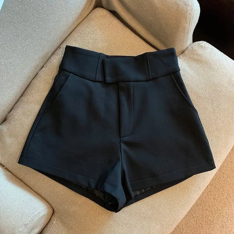 Women Shorts Mooyufon Black Shorts Women Harajuku Elegance High Waisted Shorts A Line Slim Casual Hot Girl Straight Pants Sexy luxecrown.co.uk