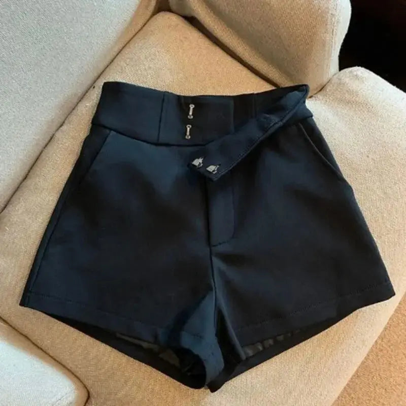 Women Shorts Mooyufon Black Shorts Women Harajuku Elegance High Waisted Shorts A Line Slim Casual Hot Girl Straight Pants Sexy luxecrown.co.uk