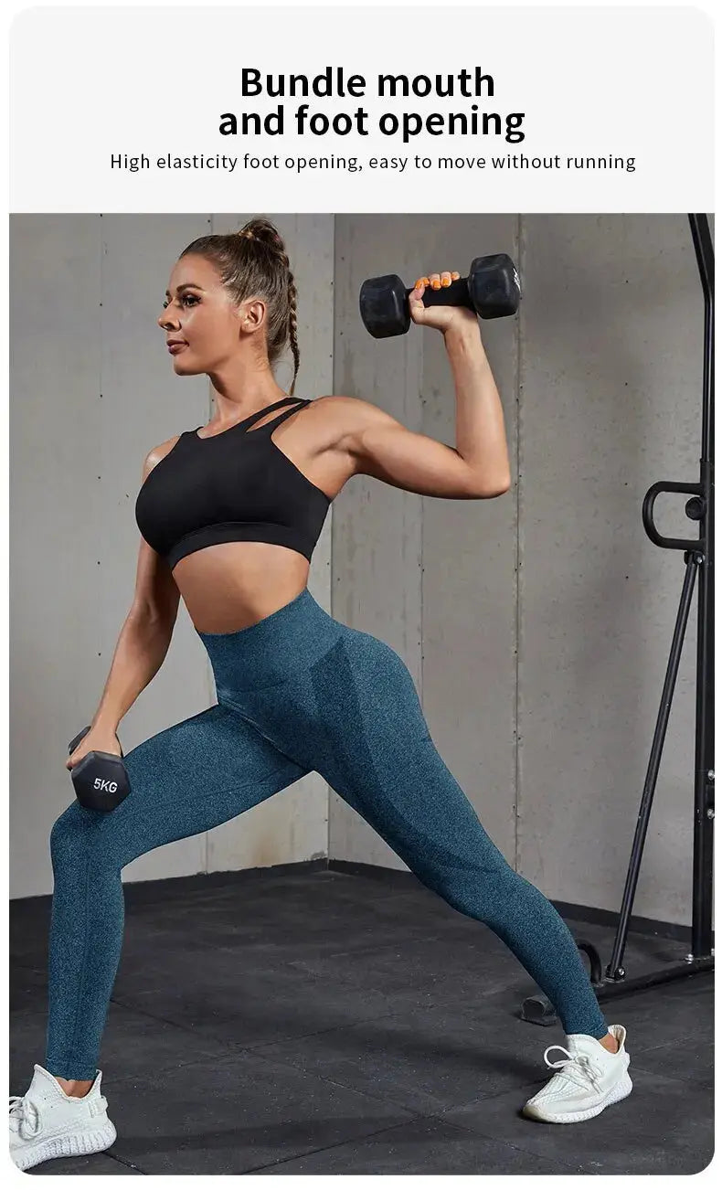 Women Sport Leggings Fitness Yoga High Waist Butt Lift Curves Workout Tights Elastic Gym Training Pants Female Seamless Pants luxecrown.co.uk