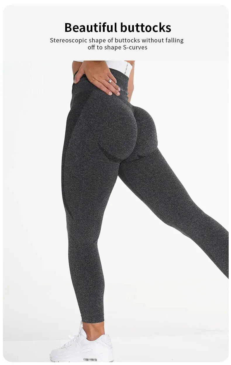 Women Sport Leggings Fitness Yoga High Waist Butt Lift Curves Workout Tights Elastic Gym Training Pants Female Seamless Pants luxecrown.co.uk
