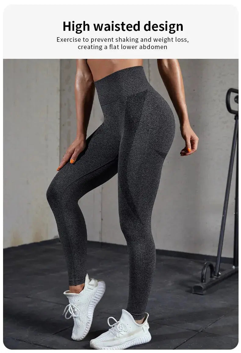 Women Sport Leggings Fitness Yoga High Waist Butt Lift Curves Workout Tights Elastic Gym Training Pants Female Seamless Pants luxecrown.co.uk