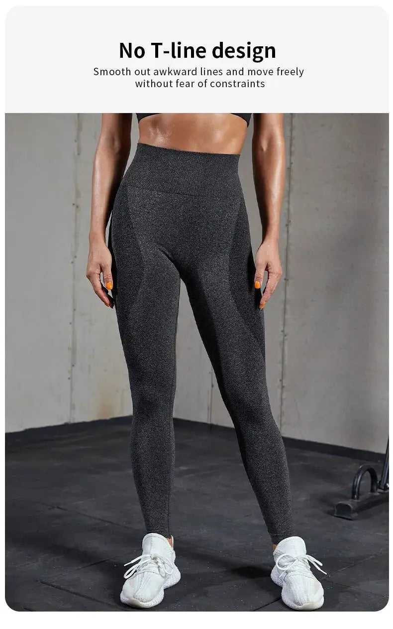 Women Sport Leggings Fitness Yoga High Waist Butt Lift Curves Workout Tights Elastic Gym Training Pants Female Seamless Pants luxecrown.co.uk