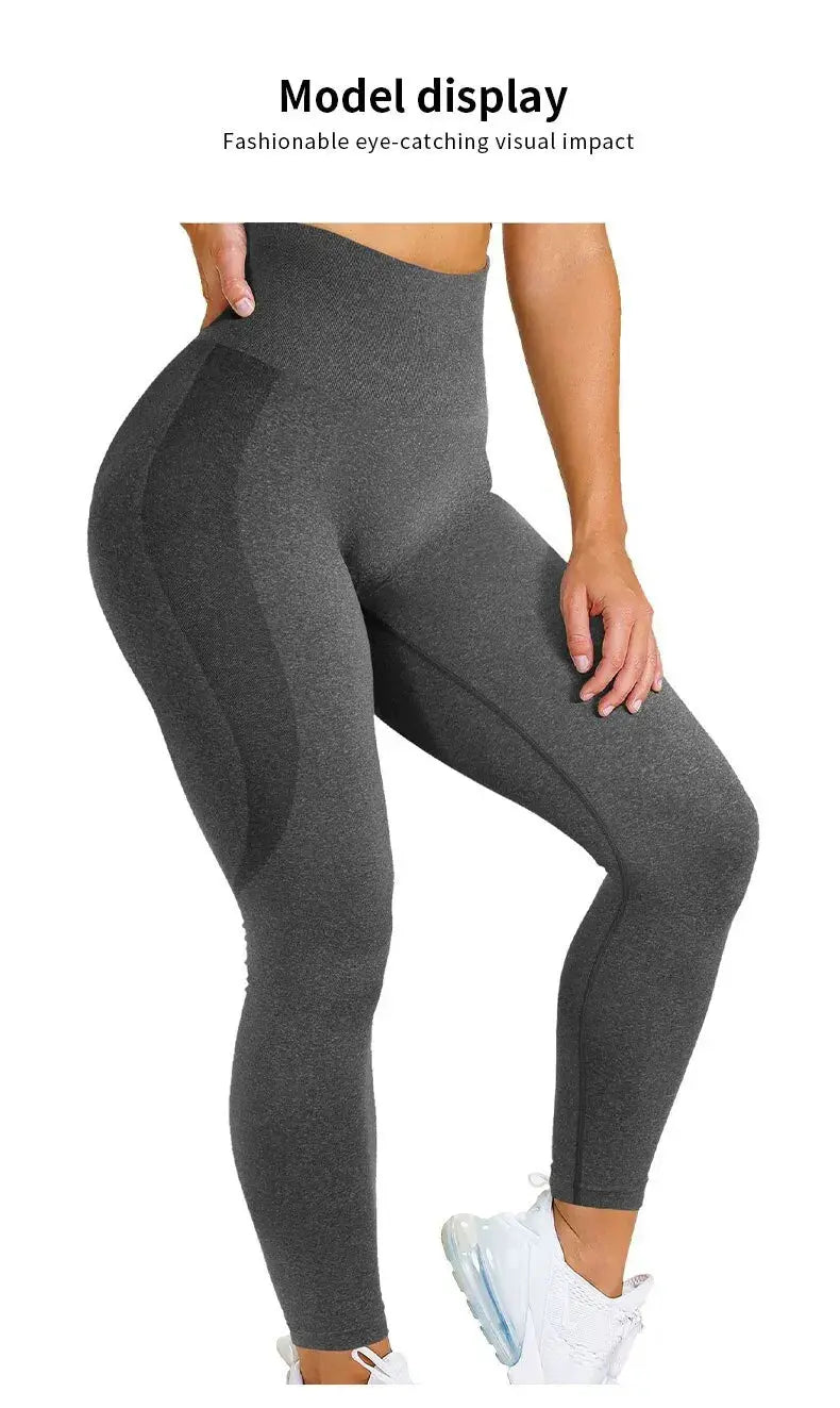 Women Sport Leggings Fitness Yoga High Waist Butt Lift Curves Workout Tights Elastic Gym Training Pants Female Seamless Pants luxecrown.co.uk