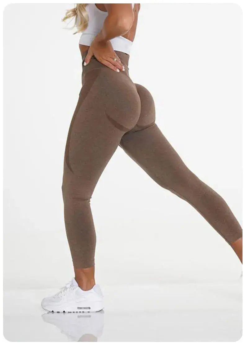 Women Sport Leggings Fitness Yoga High Waist Butt Lift Curves Workout Tights Elastic Gym Training Pants Female Seamless Pants luxecrown.co.uk