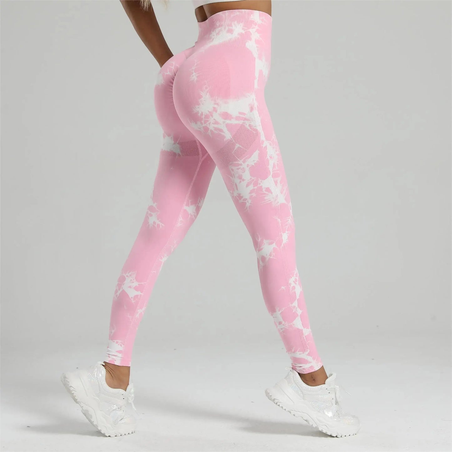 Women Tiedye Gym Leggings Seamless Mujer Push Up Seamless Pants Scrunch Sports Fitness High Waist Workout Yoga Leggins Drop Ship luxecrown.co.uk