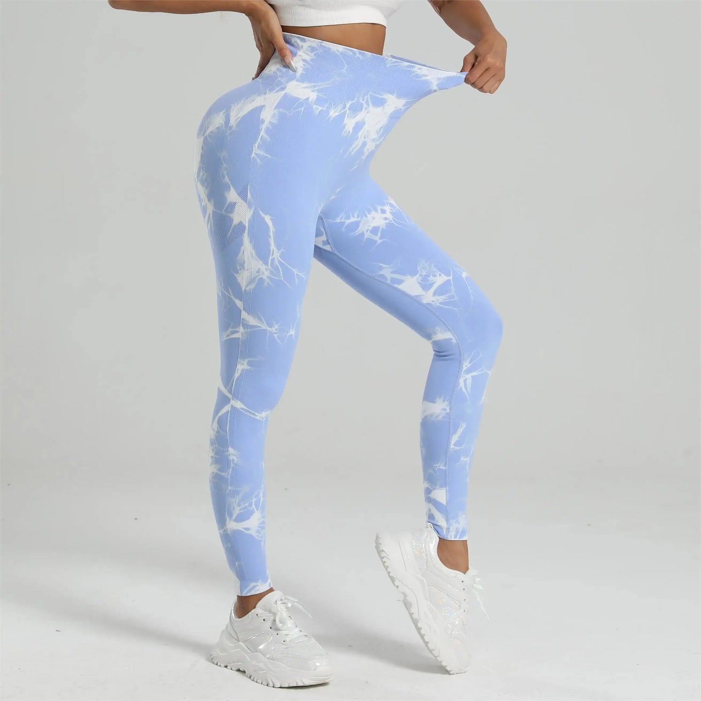 Women Tiedye Gym Leggings Seamless Mujer Push Up Seamless Pants Scrunch Sports Fitness High Waist Workout Yoga Leggins Drop Ship luxecrown.co.uk