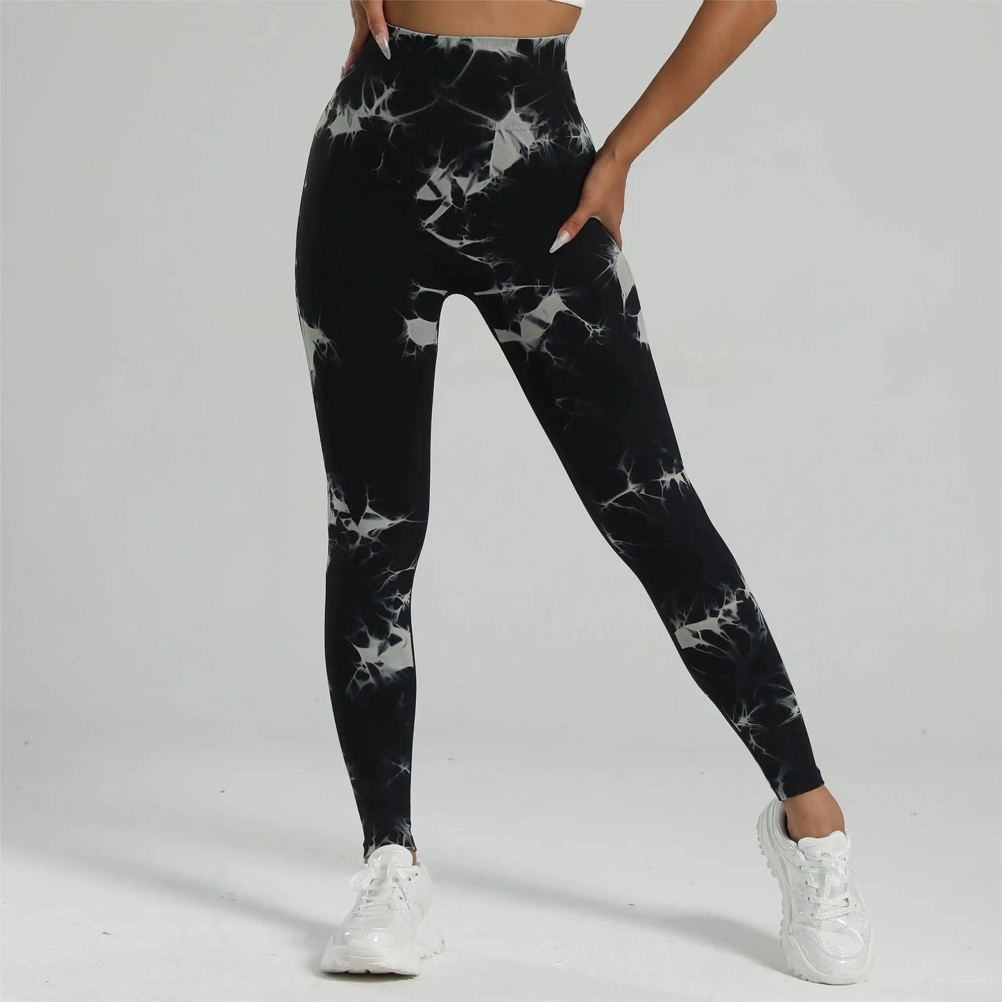 Women Tiedye Gym Leggings Seamless Mujer Push Up Seamless Pants Scrunch Sports Fitness High Waist Workout Yoga Leggins Drop Ship luxecrown.co.uk