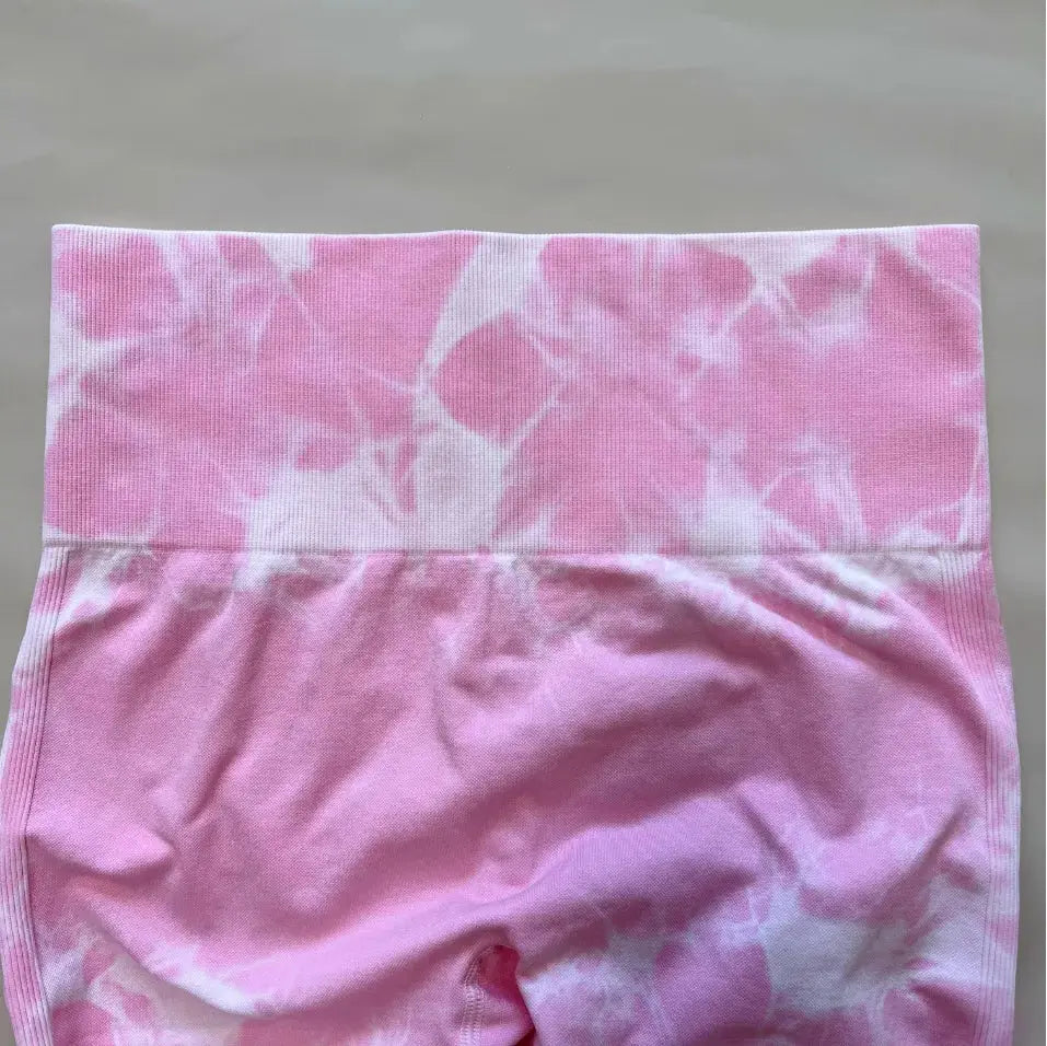 Women Tiedye Scrunch Seamless Leggings High Waist Yoga Training Leggins Workout Sports Gym Runing Joggers luxecrown.co.uk