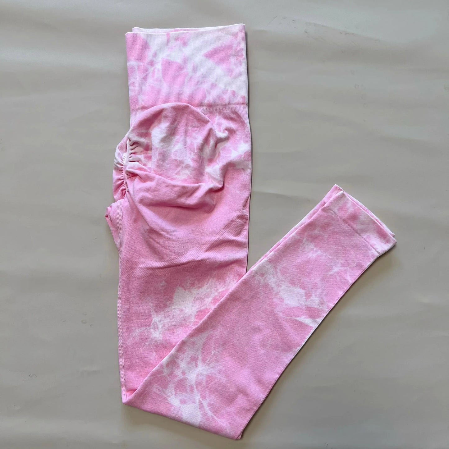 Women Tiedye Scrunch Seamless Leggings High Waist Yoga Training Leggins Workout Sports Gym Runing Joggers luxecrown.co.uk