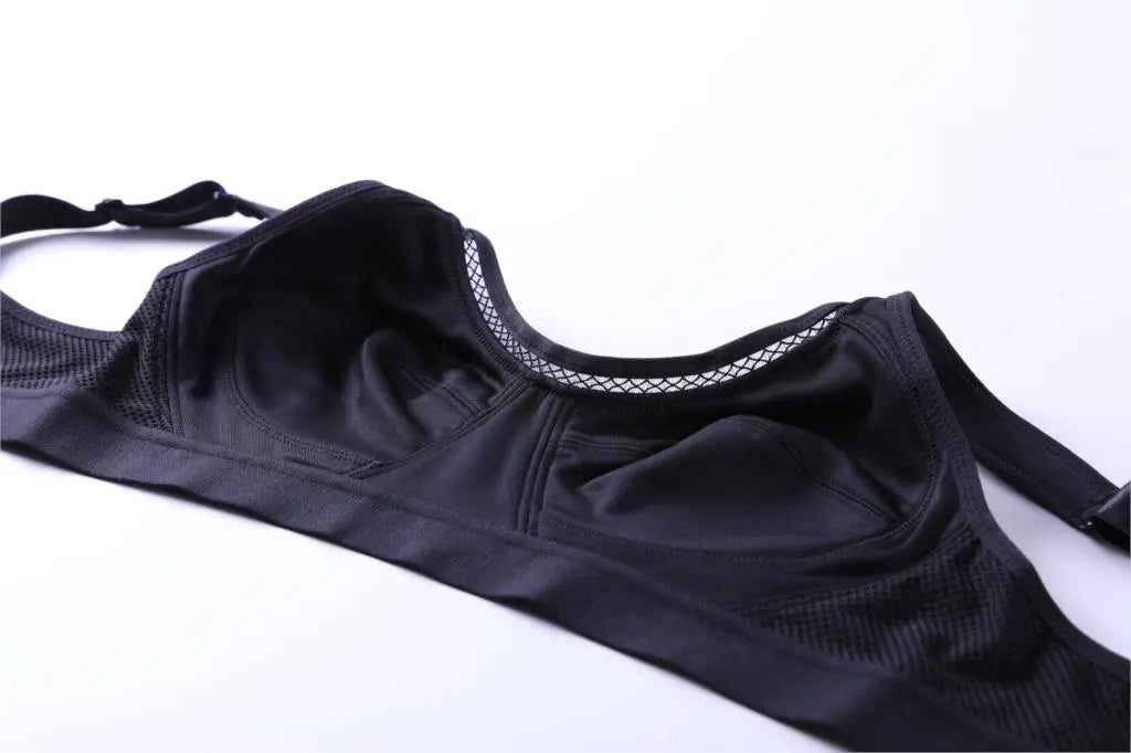 Women's High Support Solid No Padding Fitness Classic Sports Bra Streetsharks