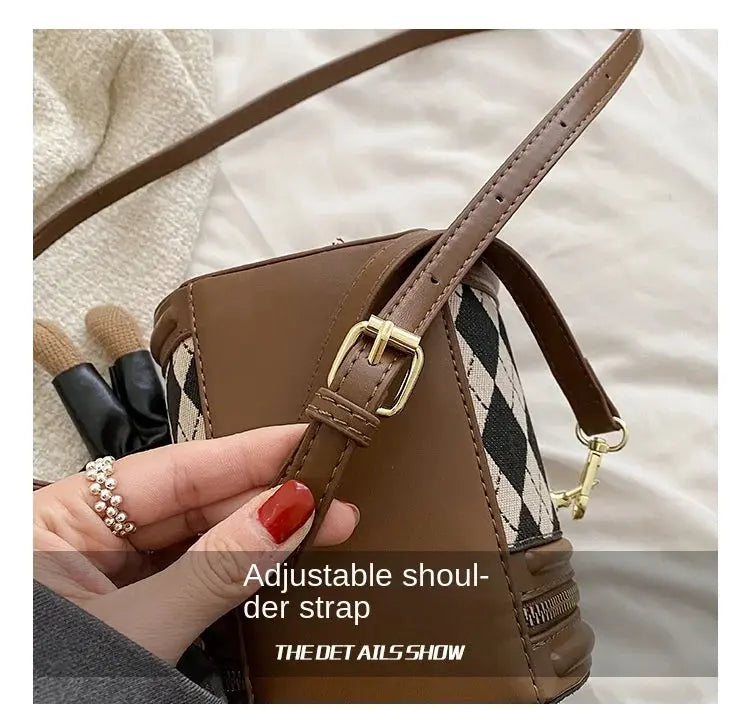 Women's Bag for Women Fashion Luxury Designer Zipper Small Handbags For Women Leather Bucket Shoulder Bag 2023 New Trend Pendant Streetsharks