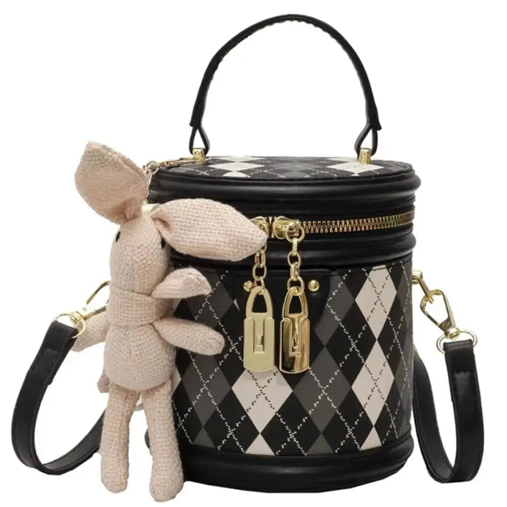 Women's Bag for Women Fashion Luxury Designer Zipper Small Handbags For Women Leather Bucket Shoulder Bag 2023 New Trend Pendant Streetsharks